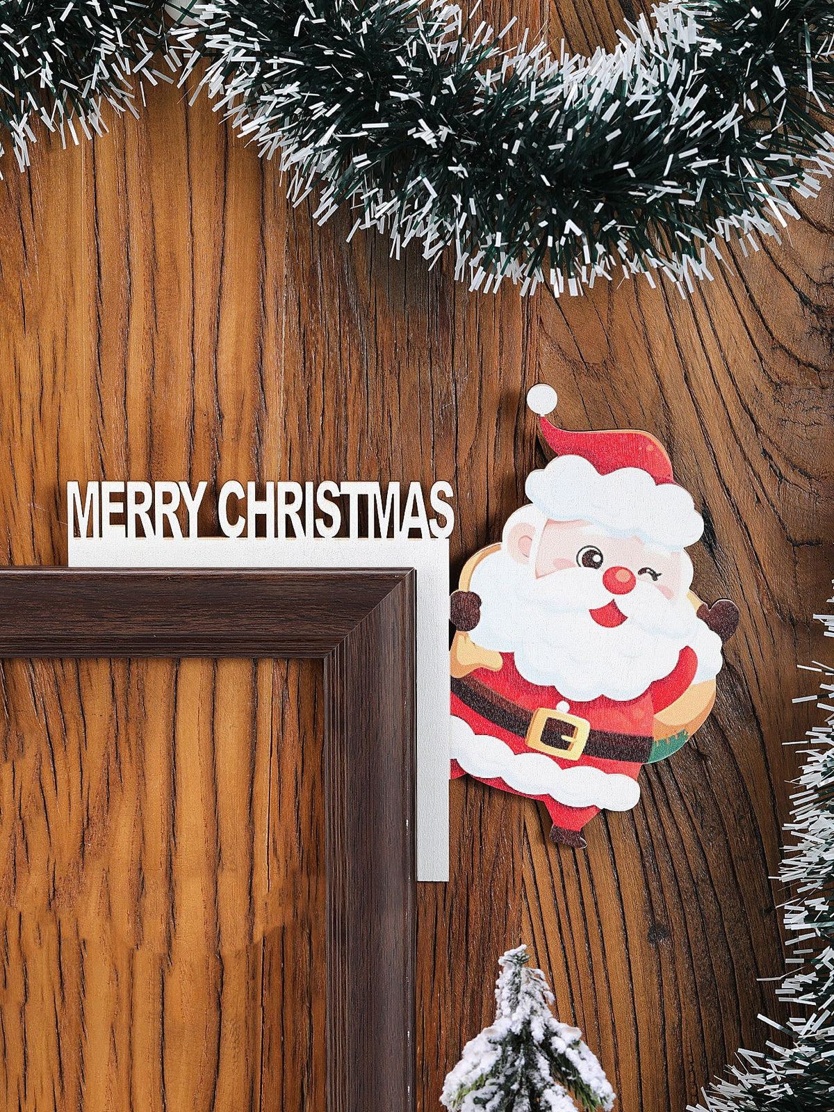 Christmas door frame decoration Christmas door corner door frame decoration