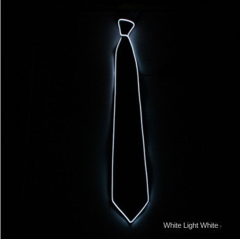 LED Arrow Light-Up Tie, EL Cold Light Tie Formal Wedding Groom Fashion Accessory