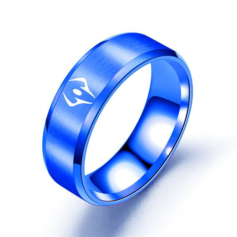 Curse King COS Stainless Steel Ring Two-Faced Sukuna Impression Ring Jujutsu Kaisen Jewelry Yuji Itadori Anime