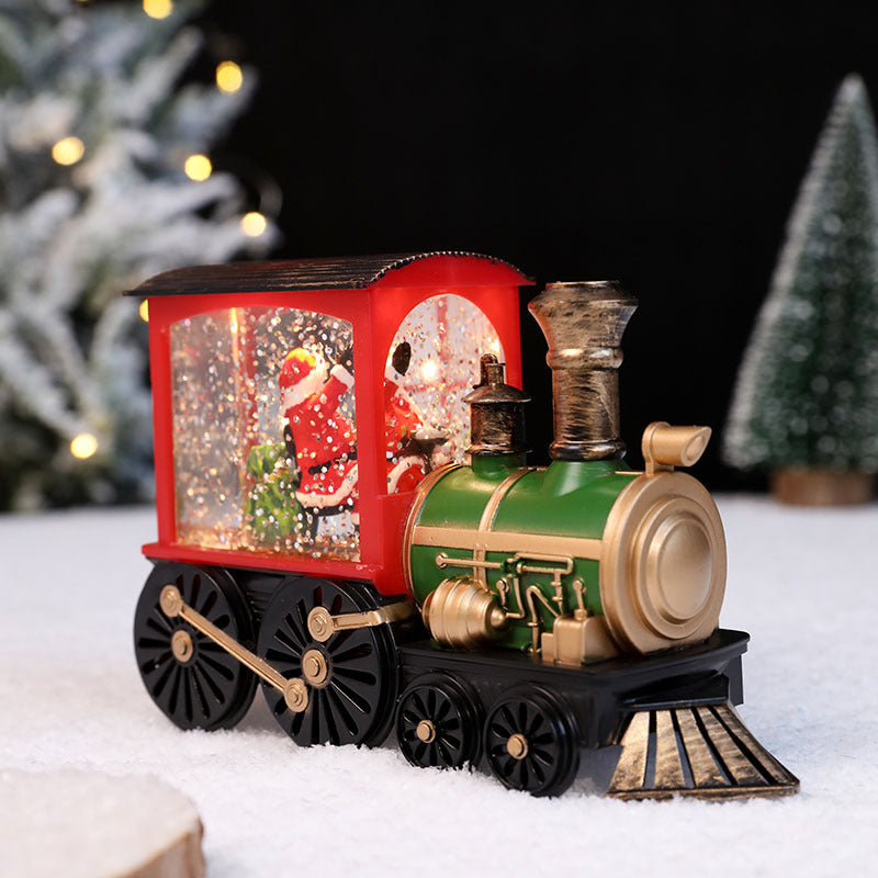Christmas European Vintage Locomotive LED Warm Light Decoration