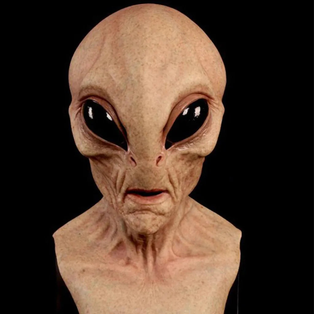 Halloween Alien Mask Scary Horrible Big Eyes Horror Alien Mask Full Head Latex Mask Magic Mask Monster Mask