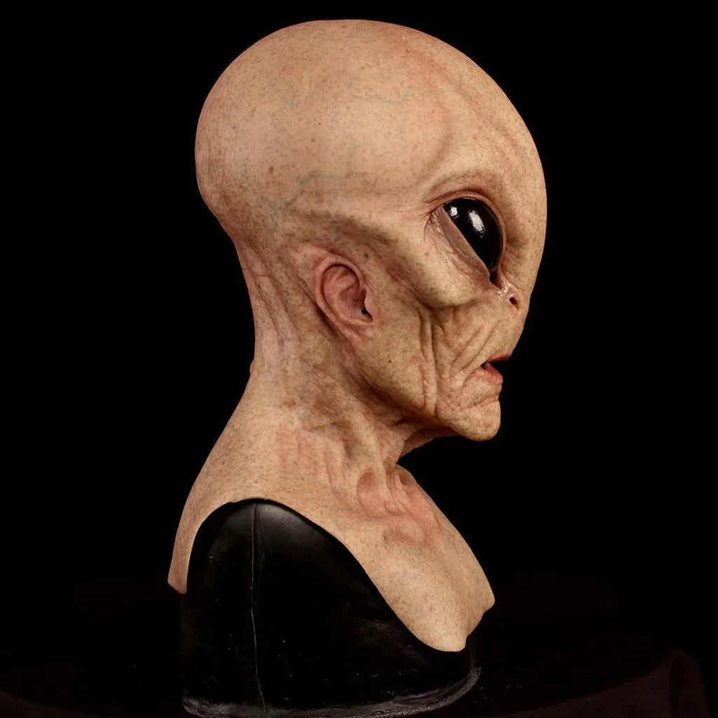 Halloween Alien Mask Scary Horrible Big Eyes Horror Alien Mask Full Head Latex Mask Magic Mask Monster Mask