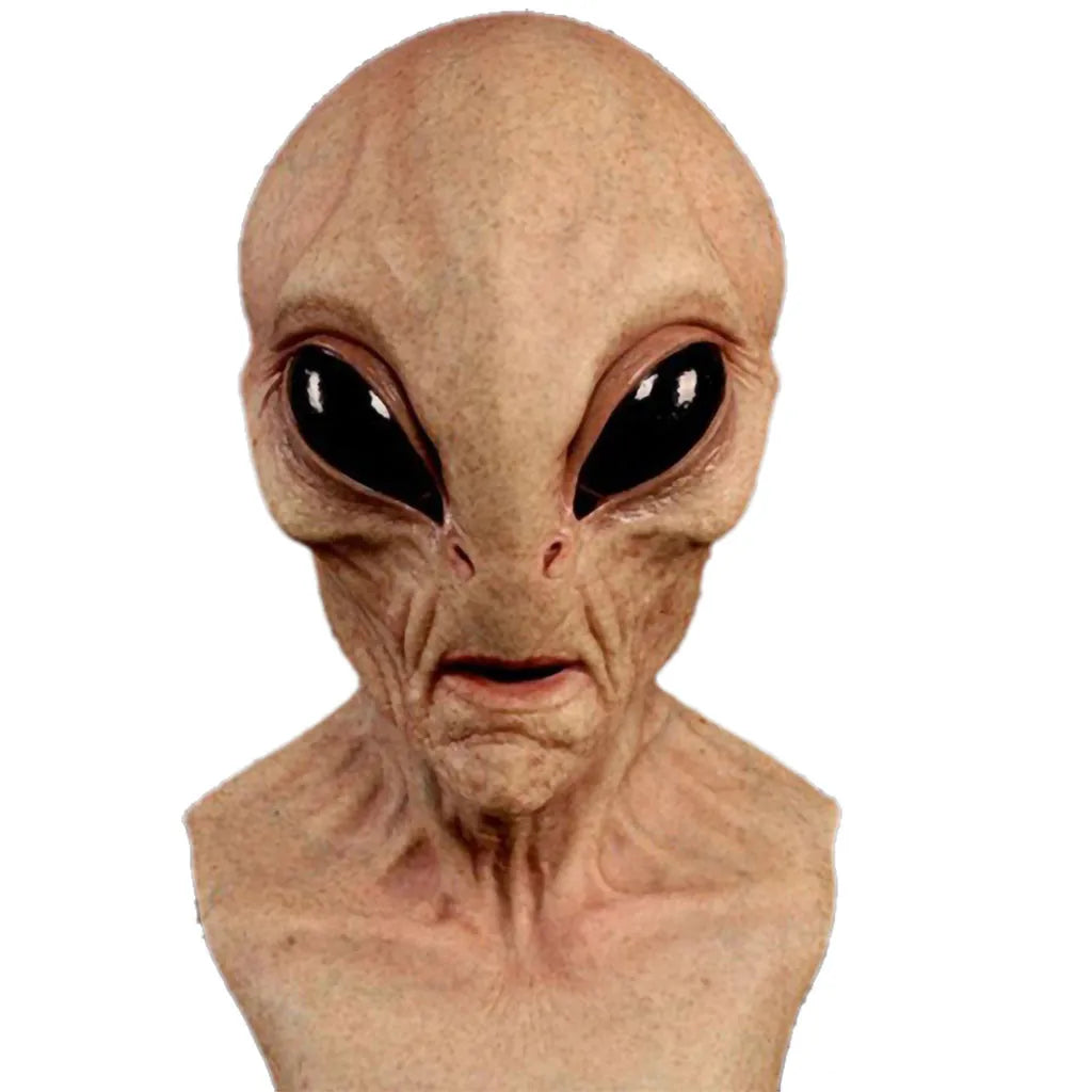 Halloween Alien Mask Scary Horrible Big Eyes Horror Alien Mask Full Head Latex Mask Magic Mask Monster Mask