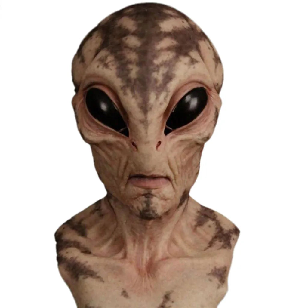 Halloween Alien Mask Scary Horrible Big Eyes Horror Alien Mask Full Head Latex Mask Magic Mask Monster Mask