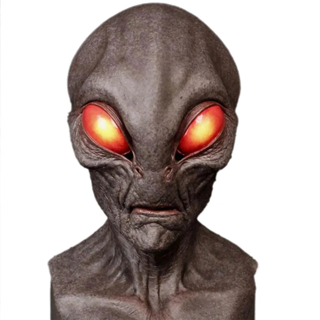 Halloween Alien Mask Scary Horrible Big Eyes Horror Alien Mask Full Head Latex Mask Magic Mask Monster Mask